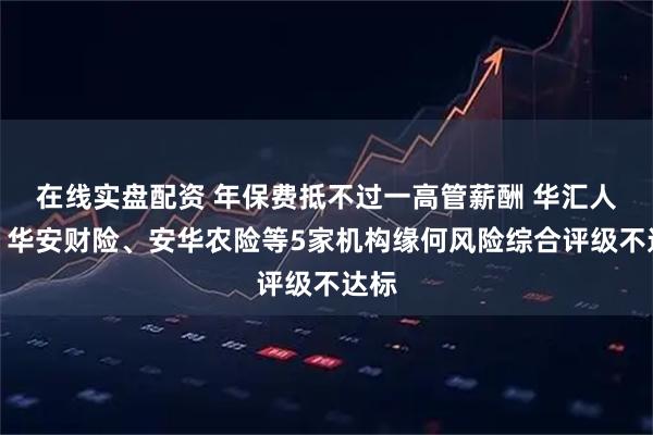 在线实盘配资 年保费抵不过一高管薪酬 华汇人寿、华安财险、安华农险等5家机构缘何风险综合评级不达标